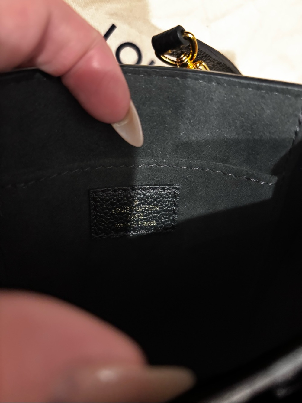 Louis Vuitton Black Embossed Mini Tote with Removable Strap - Picture 5 of 11